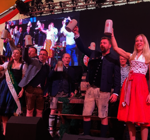 Volksfest Geisenfeld Anstich mit Wirtsleuten